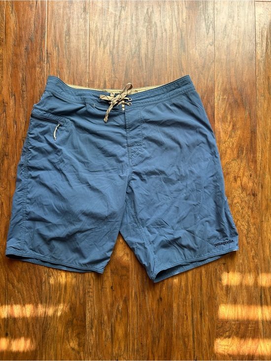 Patagonia Other - Patagonia Men's Swim Board Shorts Swim Trunks Blue Pocket Drawstring